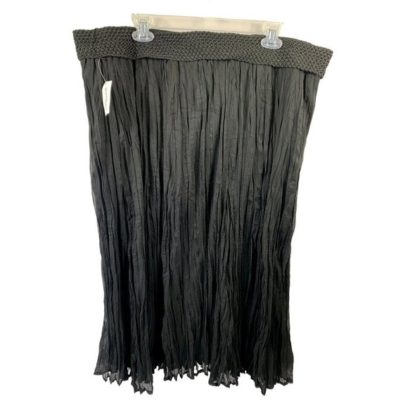 Roz & Ali Women's Black Long Skirt - Picture 2 of 5